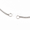 304 Stainless Steel Box Chains/Venice Chains Bracelets Making X-AJEW-JB00783-01-2
