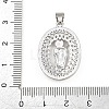 Religion Brass Micro Pave Clear Cubic Zirconia Pendants CU-CBAD306-21P-3