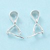 925 Sterling Silver Ice Pick Pinch Bails STER-Z001-017S-3