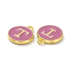 Golden Plated Alloy Enamel Charms ENAM-XCP0001-13T-3