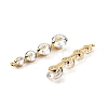 Brass Micro Pave Cubic Zirconia Pendants KK-F901-01B-G-2