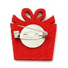 Christmas Theme PU Leather Brooch LS-JEWB-C004-01F-2