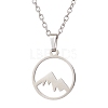 Non-Tarnish 201 Stainless Steel Pendnat Necklaces NJEW-JN04764-02-1