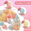 14Pcs 7 Colors Transparent Resin with Paillette Beads RESI-YW0006-12-2