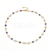 Brass Link Chain Bracelet & Necklace Jewelry Sets SJEW-JS01190-5