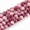 Transparent Baking Paint Glass Beads Strands DGLA-N009-10mm-03-2