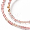Cherry Quartz Glass Beads Strands G-B004-A31-3
