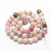 Natural Pink Opal Beads Strands G-R446-6mm-09-2