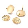 Brass Studs Earring Findings KK-K382-16B-G-1