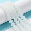 Imitation Jade Solid Color Glass Beads Strands EGLA-A034-J4mm-MD06-3