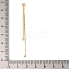 Brass Coreana Chain Tassel Big Pendants KK-G510-06G-3