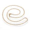 304 Stainless Steel Figaro Chain Necklaces STAS-F034-03G-2