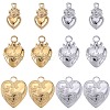 12Pcs 6 Styles Ion Plating(IP) 304 Stainless Steel Charms STAS-SC0008-82-1