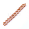 Handmade Acrylic Curb Chains AJEW-JB00679-02-2