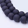 Baking Paint Transparent Glass Bead Strands GLAA-S031-10mm-38-1