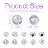 Spritewelry 160Pcs 10 Style ABS Plastic Imitation Pearl Beads & Transparent & Opaque Acrylic Beads FIND-SW0001-31-3