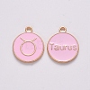 Alloy Enamel Pendants X-ENAM-S124-01B-09C-1