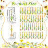 Daisy & Oval Pendant Stitch Markers HJEW-AB00458-2