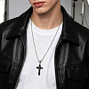 Alloy Acrylic Religion Cross Pendant Necklaces WG5E0A0-01-3