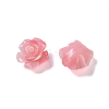 Synthetic Coral 3D Flower Rose Beads CORA-A005-14mm-25-3