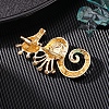 Alloy Rhinestone Brooch for Backpack Clothes PW-WG9E9F3-01-4