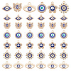 GOMAKERER 60Pcs 6 Style Alloy Enamel Pendants FIND-GO0001-06-1