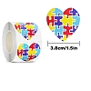 Autism Theme Paper Self-Adhesive Label Stickers Rolls STIC-PW0006-011B-2
