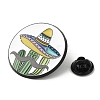 Cactus with Hat Enamel Pin JEWB-H013-01EB-03-3