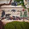 Forest Bear Iron Wall Art Decorations AJEW-WH0413-17-3