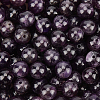 120Pcs Natural Amethyst Round Beads G-PA0001-16B-1