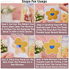 PVC Self Adhesive Flower Car Sticker DIY-WH0453-57D-6