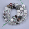 Natural Green Lodolite Quartz/Garden Quartz Beads Strands G-S333-4mm-036-2