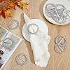 400Pcs Resin Ribbon Buckles RESI-WA0001-01-3