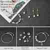 Tibetan Style Zinc Alloy Dog Paw Prints European Beads MPDL-PH0001-07-RS-WH-5