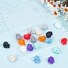 GOMAKERER 20Pcs 10 Colors Eco-Friendly Silicone Beads FIND-GO0001-42-5