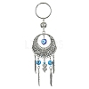 Handmade Lampwork Evil Eye Pendant Keychain KEYC-JKC00535-2