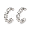 Rack Plated Brass Cuff Earring EJEW-Z043-01P-1