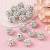 Polymer Clay Rhinestone Beads RB-C1438-12mm-A01-4
