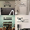 PVC Quotes Wall Sticker DIY-WH0200-052-6