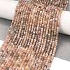 Natural Multi-Moonstone Beads Strands G-L587-C05-02-1
