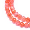 Natural Dyed Jade Beads Strands G-F601-A-4