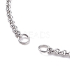 304 Stainless Steel Rolo Chain Slider Bracelet Making X-AJEW-JB01117-02-3
