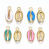 Alloy Enamel Pendants PALLOY-T065-27-M-1