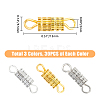 HOBBIESAY 90Pcs 3 Colors Iron Screw Clasps FIND-HY0001-05-2
