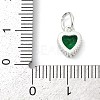 Brass Micro Pave Cubic Zirconia Pendants KK-H204-01S-06-3