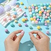 90Pcs 18 Styles Round Food Grade Eco-Friendly Silicone Beads SIL-CJ0001-86-5