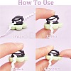 24Pcs 8 Colors Resin Shoe Decorations DIY-CP0010-15-6