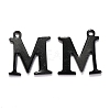 304 Stainless Steel Alphabet Charms STAS-H122-M-EB-1
