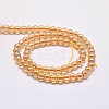 Imitate Austrian Crystal Electroplate Glass Round Bead Strands GLAA-F030-8mm-A01-2