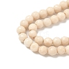 Natural Fossil Beads Strands X-G-K209-05D-4mm-3